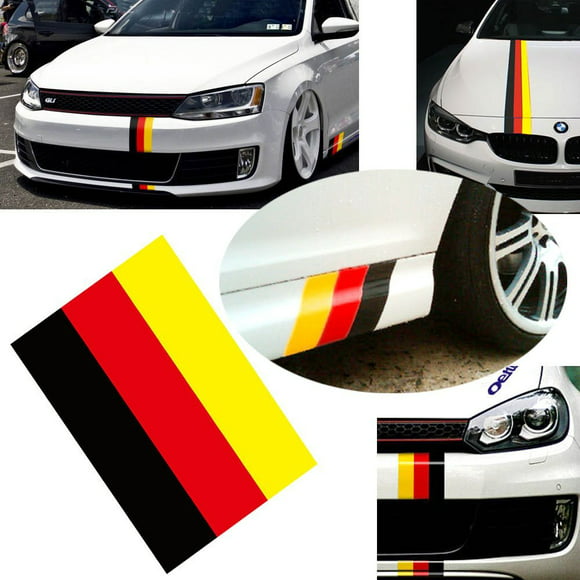 3M Germany flag racing stripe for BMW M3 Porsche VW Mini Audi car decal sticker